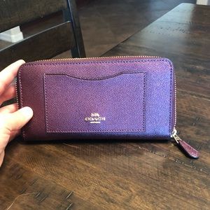 Raspberry Color Coach Wallet